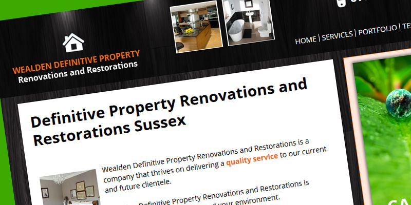 Wealden Property Renovation's website