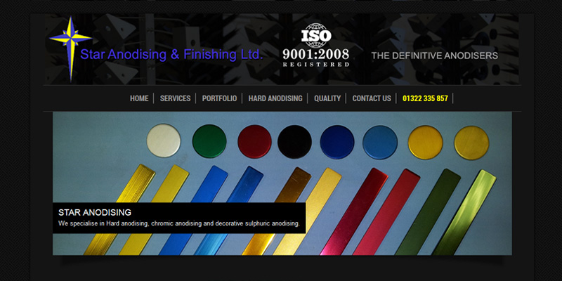 Star Anodising's website